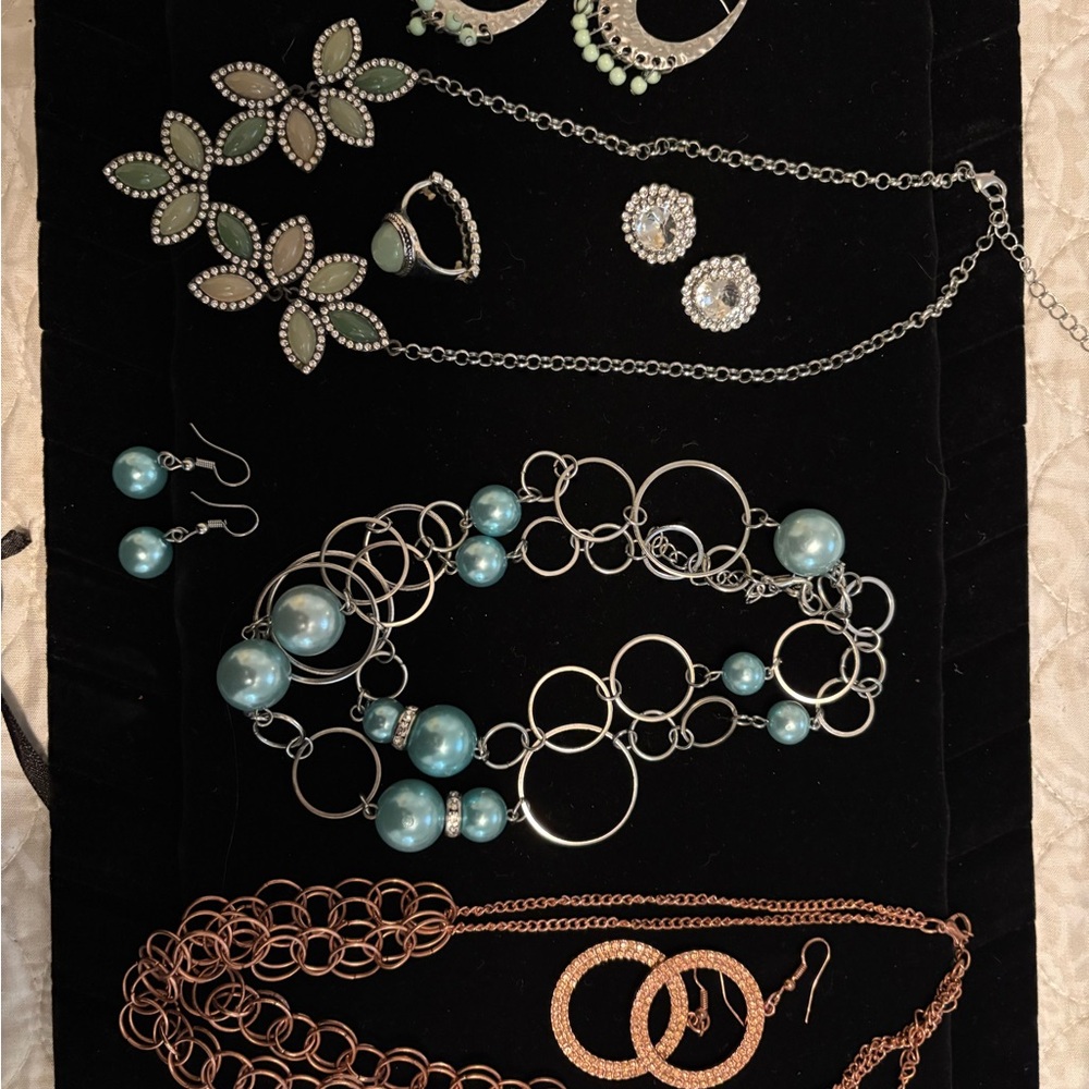 Chic Silver and Turquoise Necklace
